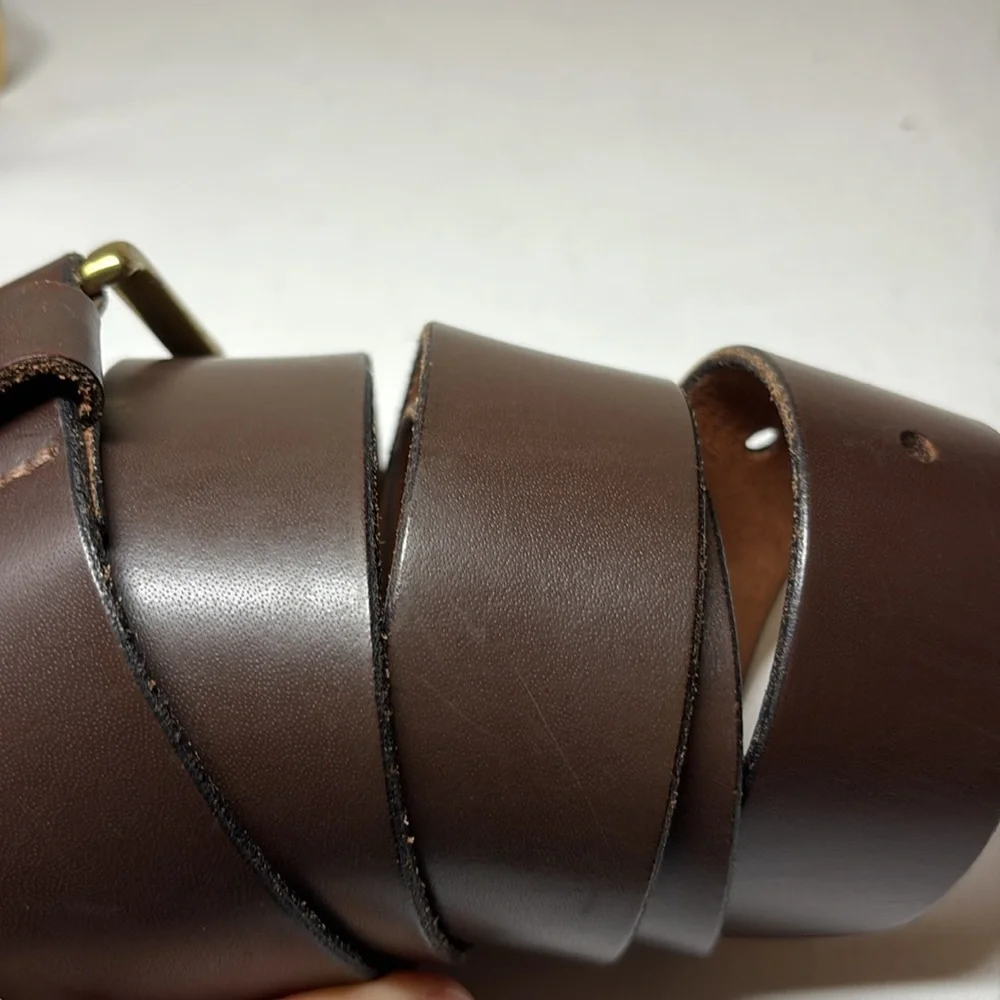 Bison Designs NWOT Chocolate Leather Belt 41-45”ish